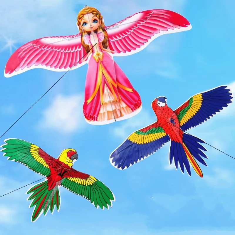 free shipping 3pcs/lot mini kites flying for children kite line 3d kite
