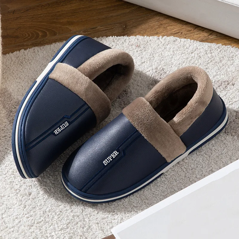 Men's Winter Indoor Slippers for Big Sizes