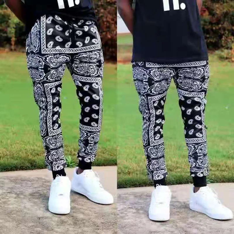 2024 Fashion Men 3D Printed Pants Fitness Casual Long Pants Men Workout Skinny Sweatpants Jogger Tracksuit Trousers