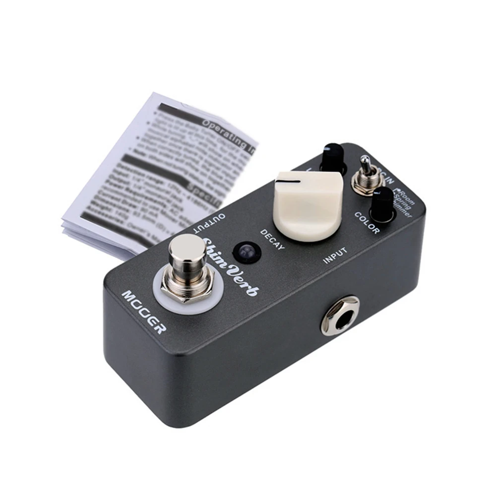 Mooer MRV1 ShimVerb Digital Reverb Guitar Effect Pedal 3 Reverb Modes (Room/ Spring/ Shimmer) for Electric Guitar Accessories Mooer MRV1 ShimVerb Digital Reverb Guitar Effect Pedal 3 Reverb Modes (Room/ Spring/ Shimmer) for Electric Guitar Accessories