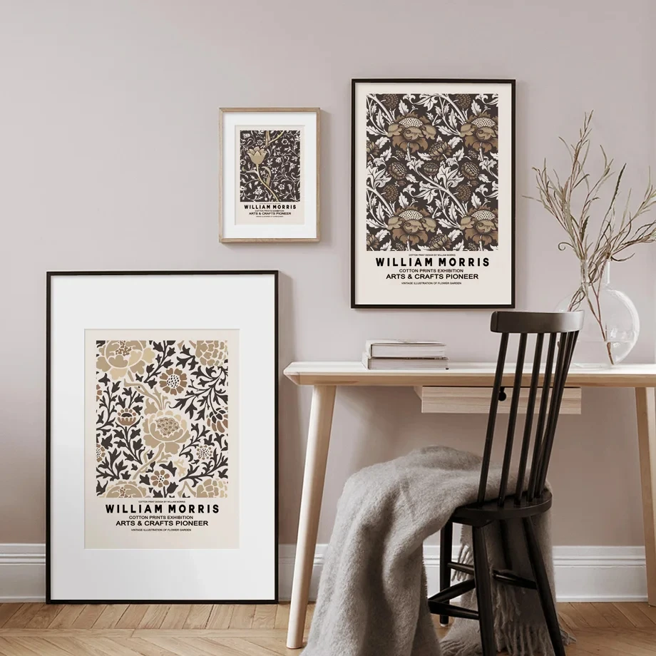

William Morris Flower Market Flower Modeling Poster Wall Art Canvas Painting Nordic Living Room Home Decoration Abstract Picture