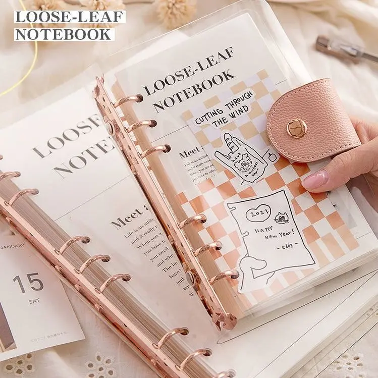 

A6 A5 B5 Binder Korean Stationery Notebook Journal Sketchbook Diary Office Supplies School Accessories Notepads Aganda Planner