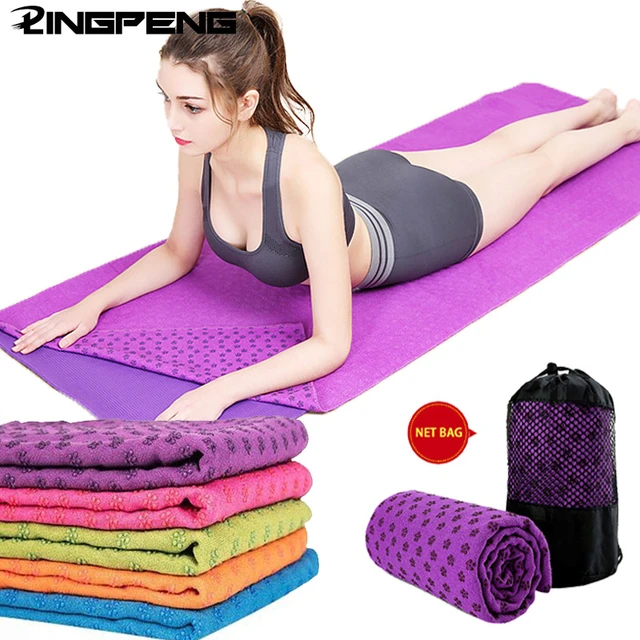 Portable Yoga Anti-Slip Blanket Yoga Mat Towel Sports Blanket Travel  Folding Fitness Exercise Pilates Towel Fitness Equipment - AliExpress