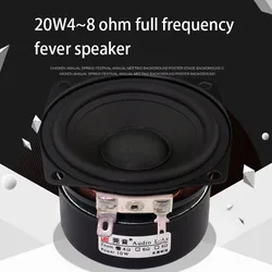 High - Performance 2.5 Inch Full Range Audio Speaker with Wide Frequency Response and Enhanced Sound Quality (Square 4 ohm 1pcs)