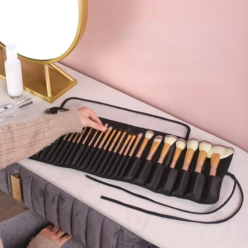 Makeup Artist Women Cosmetic Brush Bag Travel Organizer Makeup Brushes Storage Bag Fold Portable Beauty makeup organizer cosmetic bag storage bag cosmetic storage bag makeup bag cosmetic case