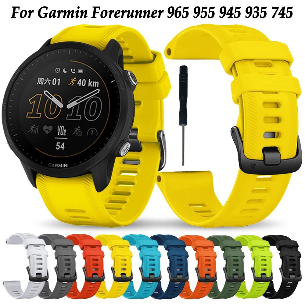 

Ремешок для часов Garmin Forerunner 955 Solar 965 945 935 745, сменный Браслет для часов, ремешок для часов 22 мм