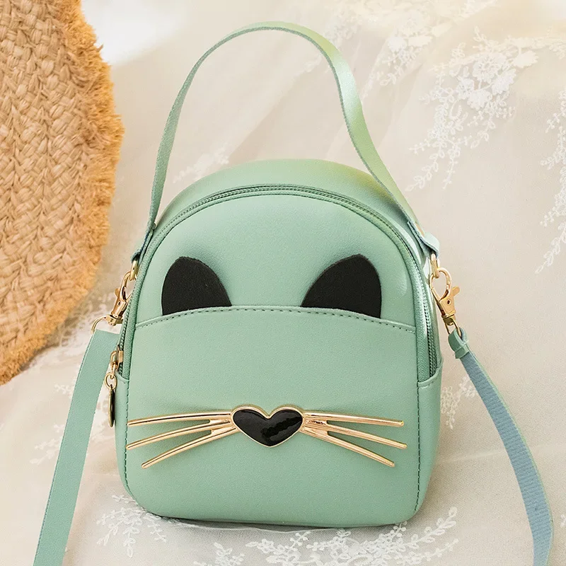 

Mini Backpack Crossbody Bags for Women Cute Small School Backpacks for Girls PU Leather Card Simple Phone Purse Shoulder Bag New