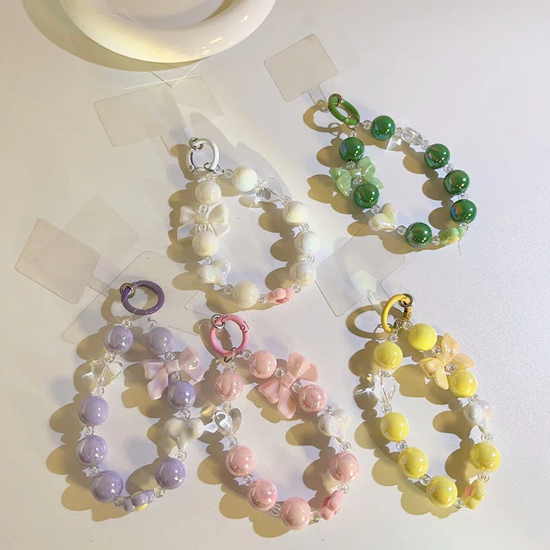 KoreanLovelyPhoneStrapsSimplicityLovelyBowknotHeartPhone