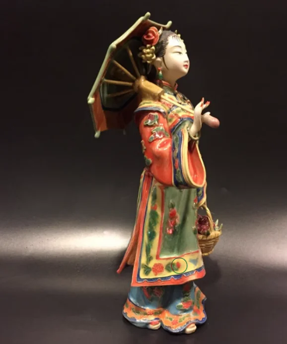 Chinese Dalishiwan doll ceramics classic figures ladies style model house decoration girl Beauty figure Sculpture statue Home De