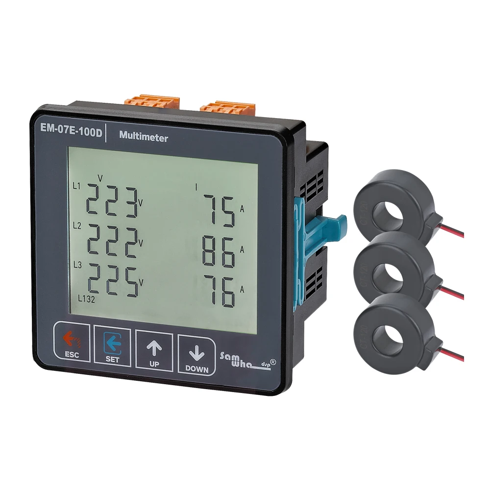 Samwha-Dsp EM-07E-XXD Voltage Current Frequency Apparent Power Multimeter 3P&4W digital multimeter multimeter tester analog multimeter