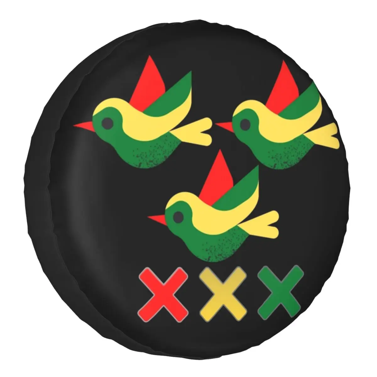 

Ajax Soccer Bob Marley Spare Wheel Tire Cover for Grand Cherokee Three Birds Jeep RV Trailer Vehicle Accessories 14-17 Inch