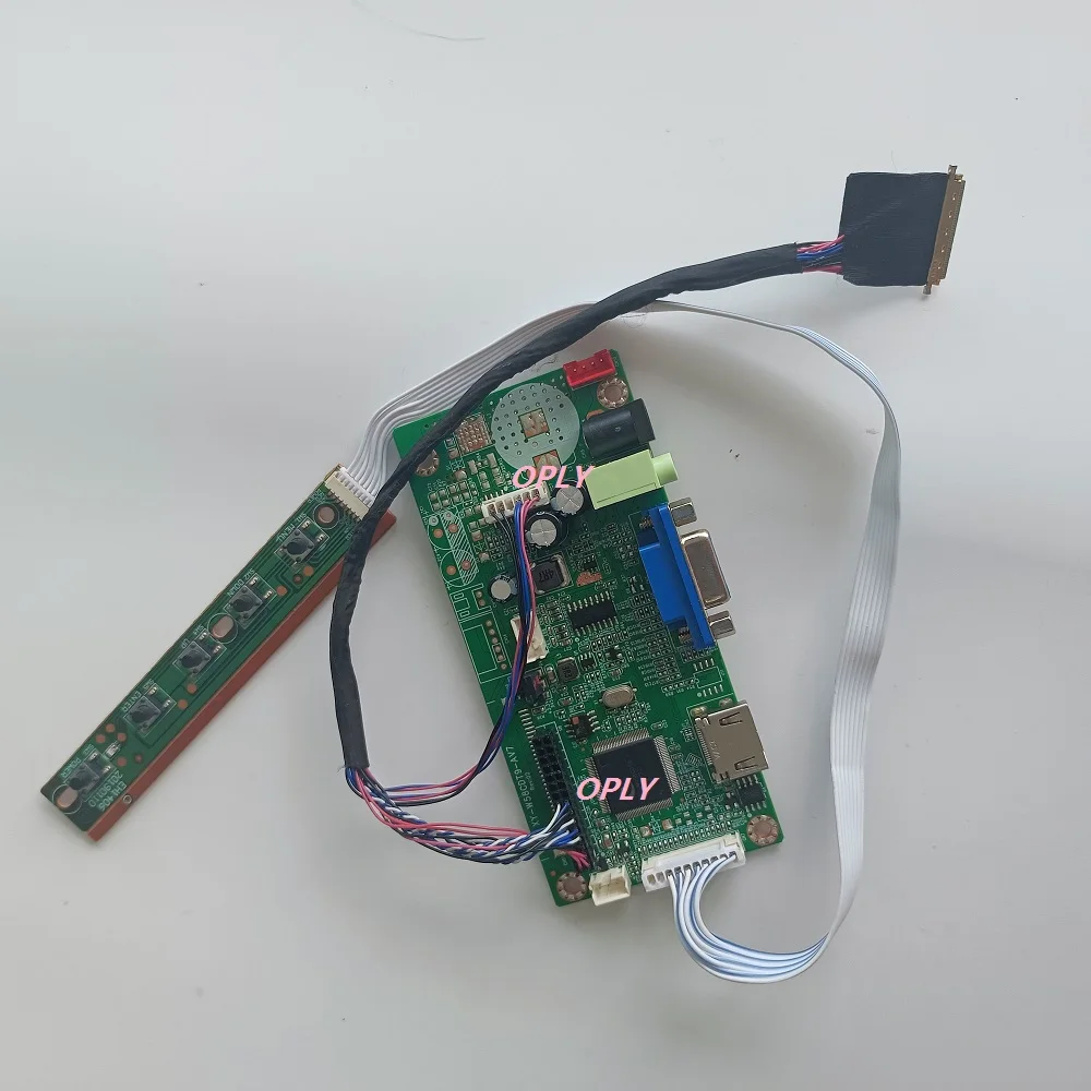 Placa Controladora de Ecrã Lcd Compatível com Hdmi Painel Vga Led 14 B140xw01 v9 B140xw01 vb B140xw02 B140xw03 1366×768 58c