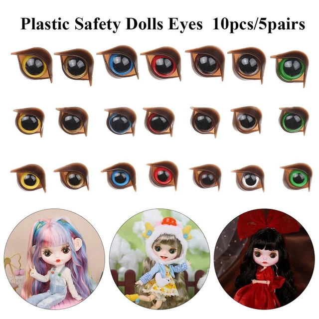 10pcs Plastic Cartoon Safety Doll Eyes For Toy Bear Dolls Puppet