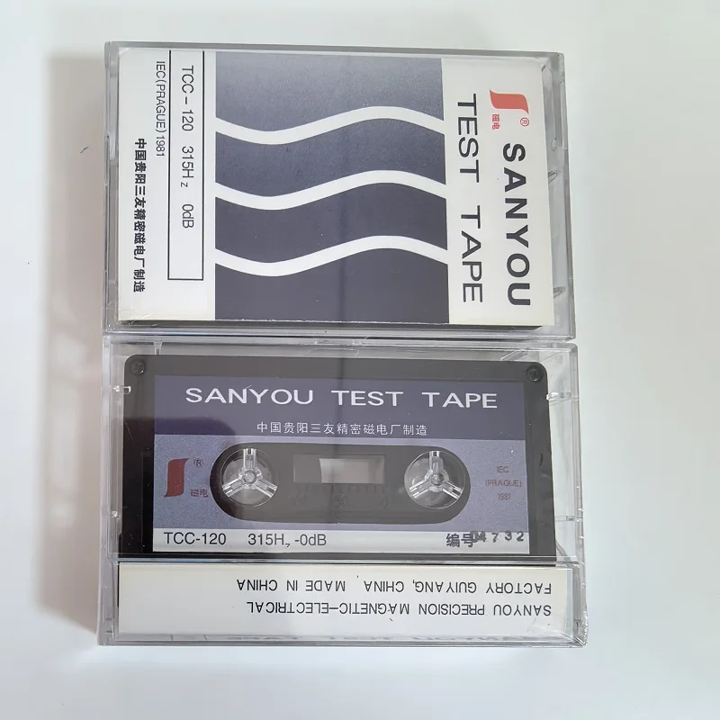 TEST TAPE SANYOU TCC-120 315HZ-0DB LEVEL ADJUSTMENT Recording reference level test tape