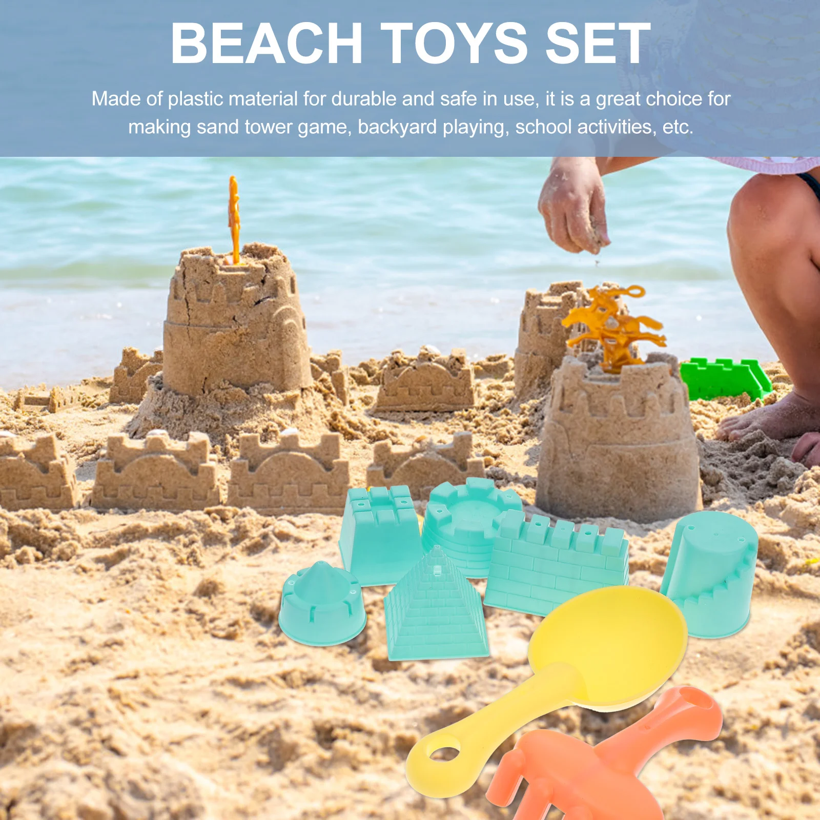 Playing with Sand Beach Toy Toddler Child Kids Outdoor Toys Castle Maker Game Wear-resistant 2
