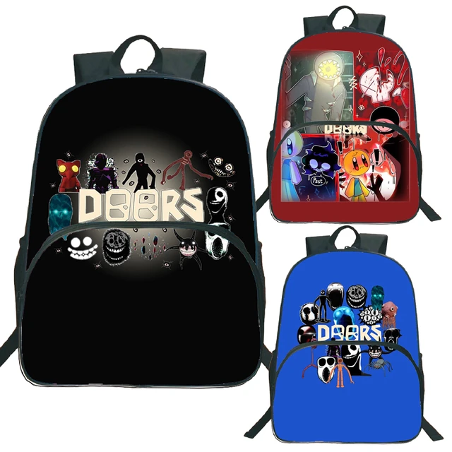 Doors Figure Backpack Escape From The Door High School Students Bookbag  Bagpack Anime Screech Seek Travel Bags Girls Backpack - AliExpress