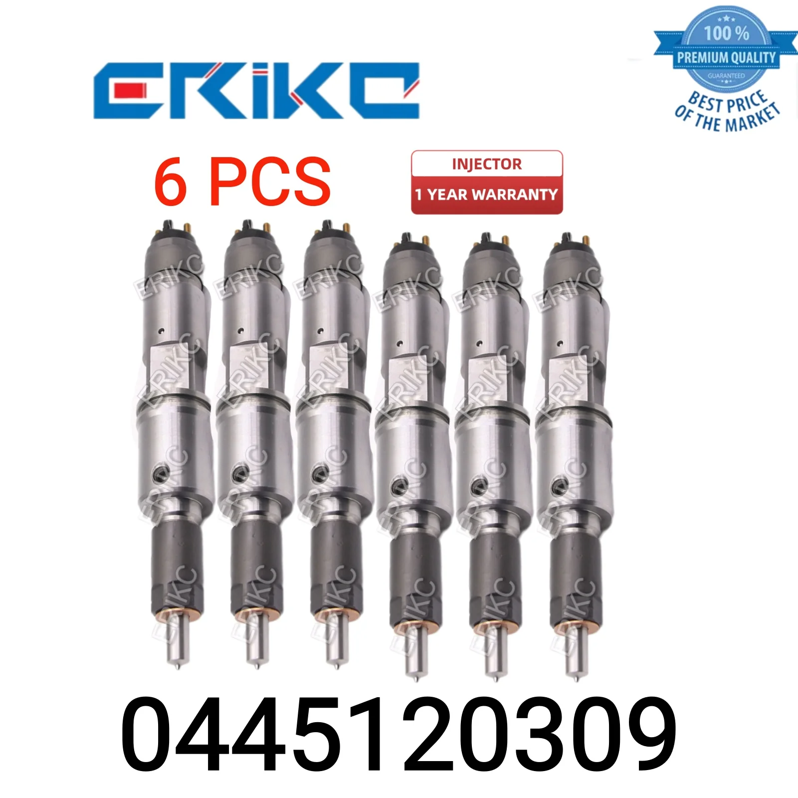 

6 PCS 0445120309 Auto Car Fuel Injector 0 445 120 309 Injection Rail 0445 120 309 Diesel Injector D5010222559 fit for Dong Feng