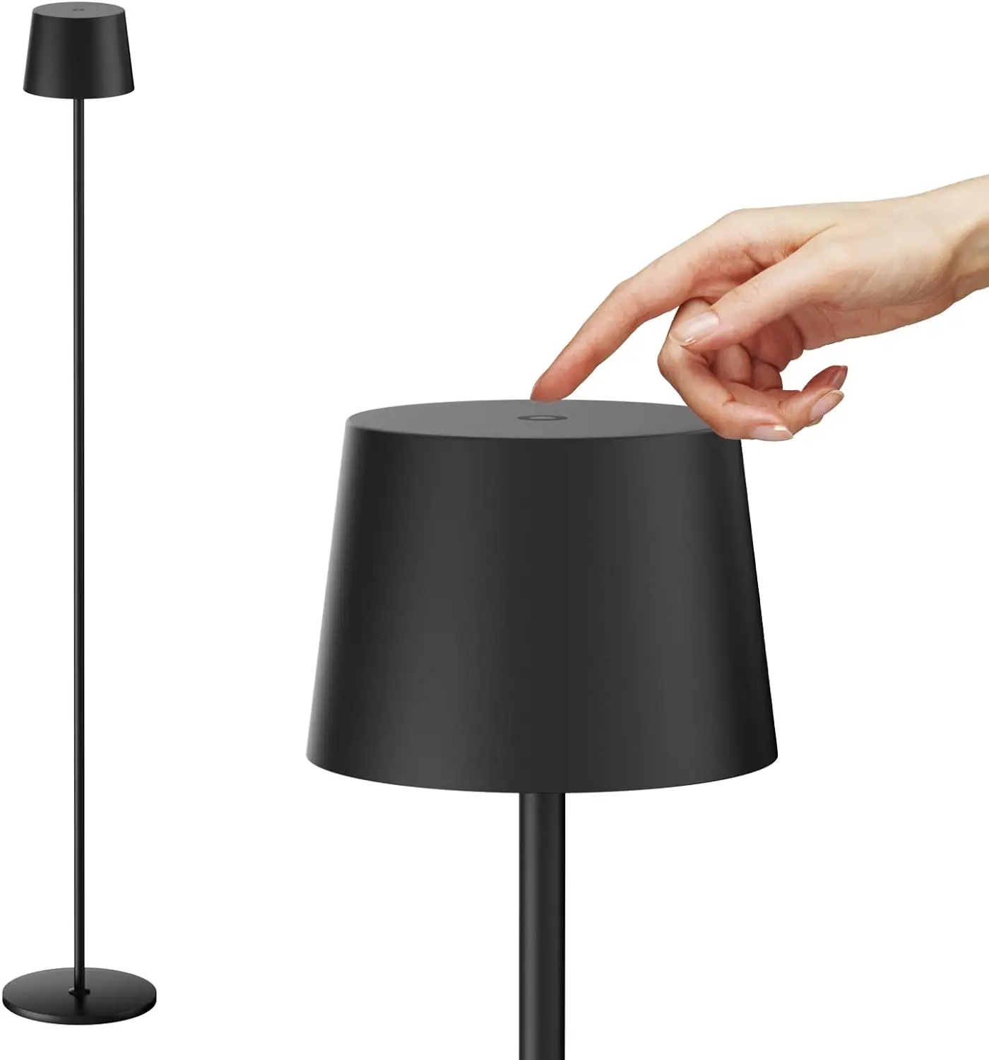 

Floor Lamp, 51.2inch Waterproof Outdoor Floor Lamp, Adjustable Height 5000mAh Battery Floor & Desk Lamp, Modern Portable Tal