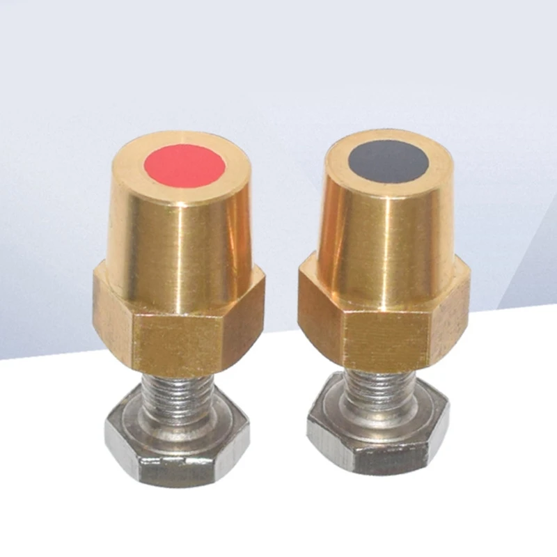 Battery Terminal Connectors 2Pcs Car Battery Terminal Connector Clamp M10 M6 M8 Brass Stud Wire Binding Post Thread Screw Power Supply Connector Terminal