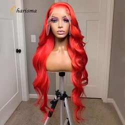 Charisma Body Wave Synthetic Lace Front Wig Synthetic Wigs for Women Lace Frontal Wig Red Wigs with Baby Hair Natural Hairline