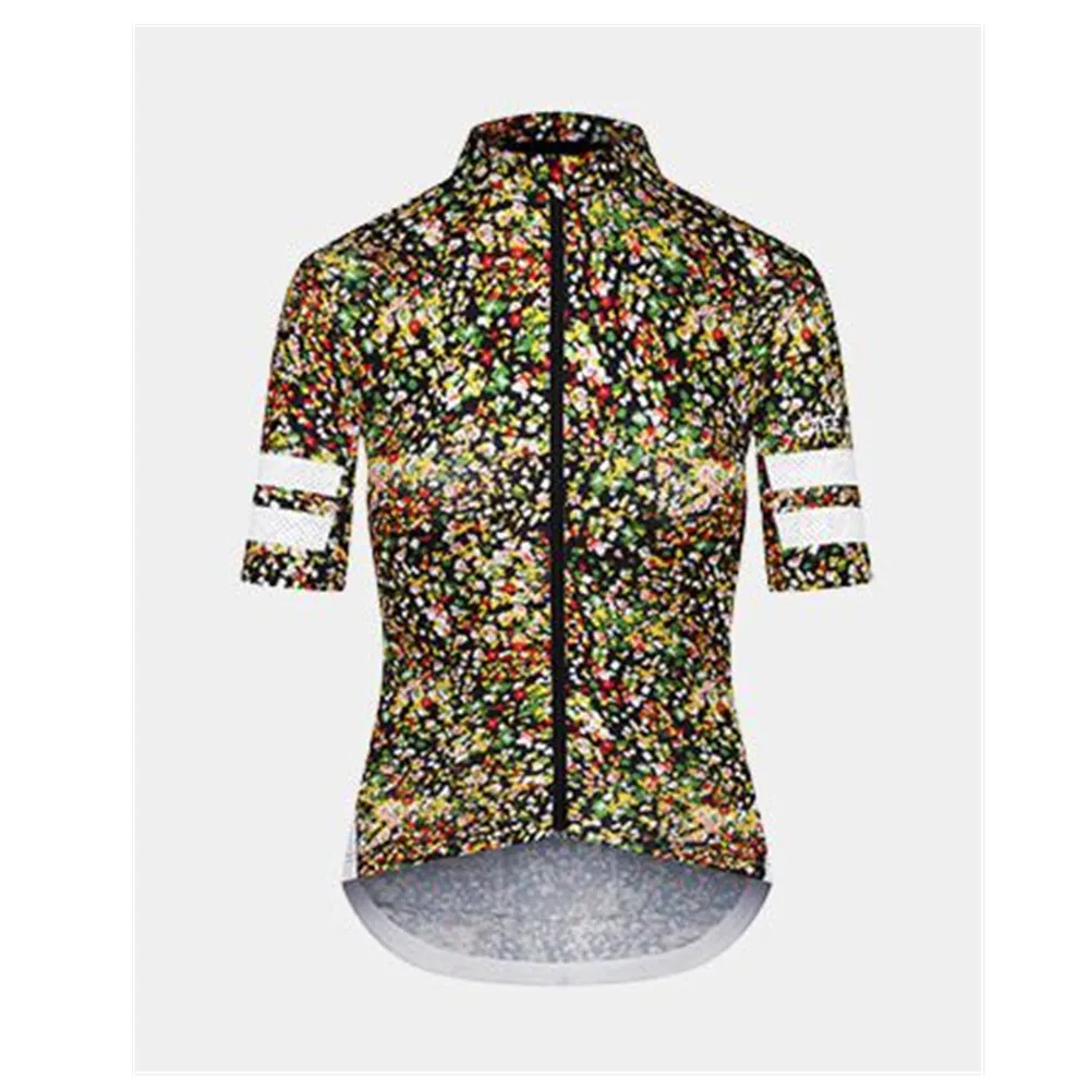Cafe Du Cycliste Summer Women Cycling Outdoor Sports Short Sleeve Shirt Roupa Ciclismo Bicycle Long Distance Cycling Jersey