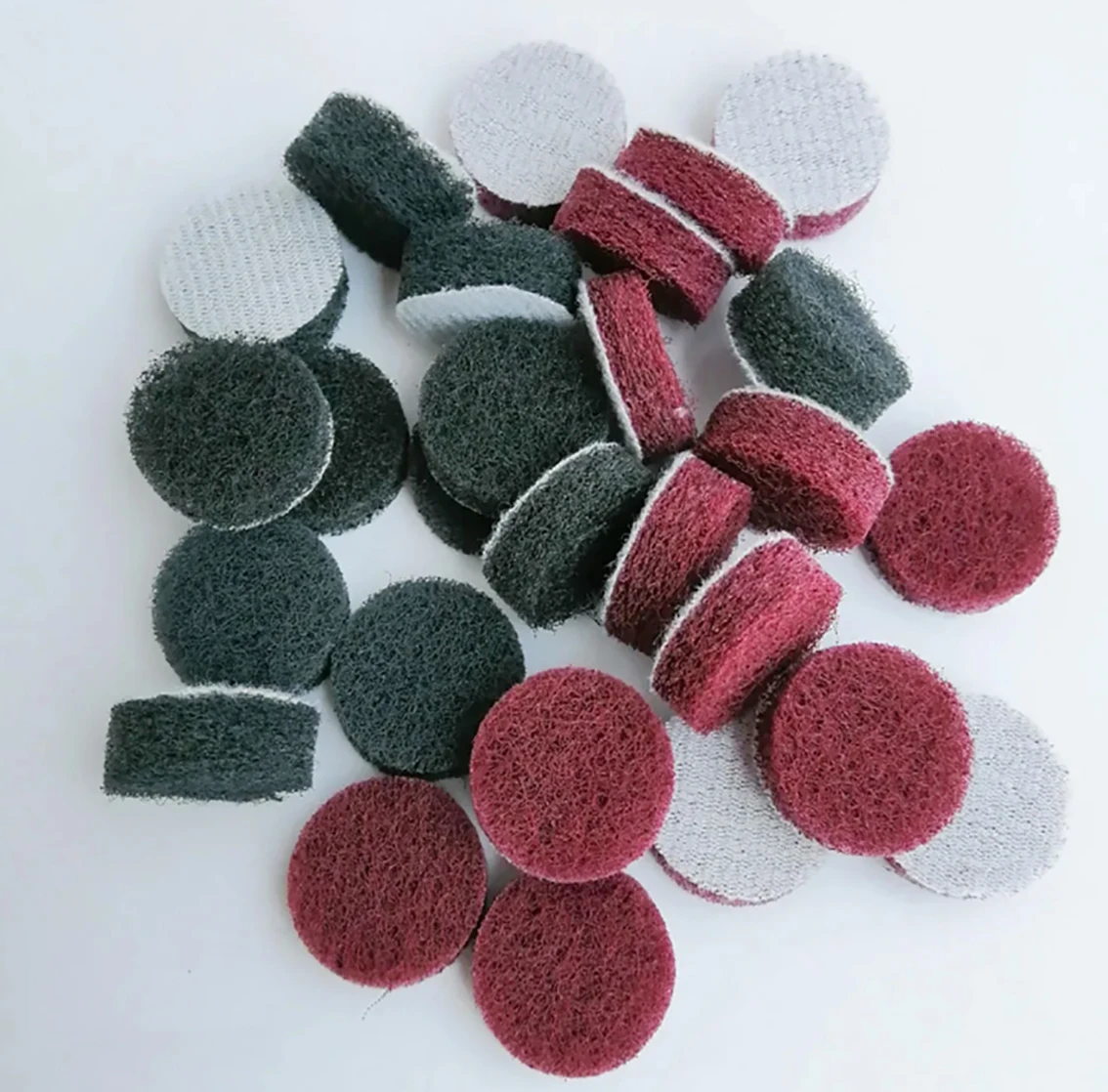 Flocking Fiber 1-100Pcs-1-inch-25mm-Flocking-Scouring-Pad-Round-Nylon-Fiber-Abrasive ...