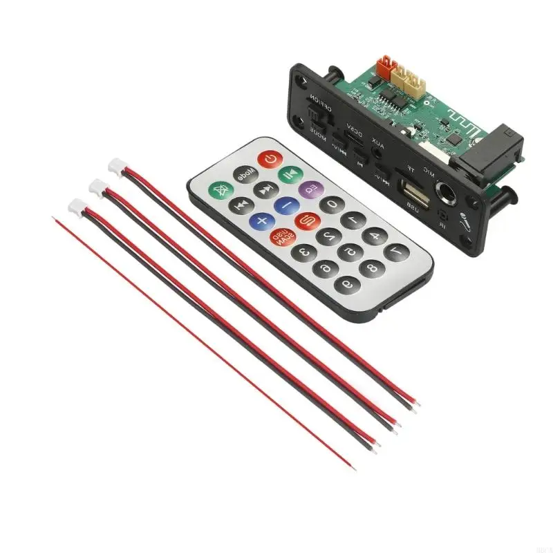 M6CA MP3 블루투스 호환 증폭기 디코딩 보드 2x3W 전자 부품용 마이크 TF 카드 플레이어 포함