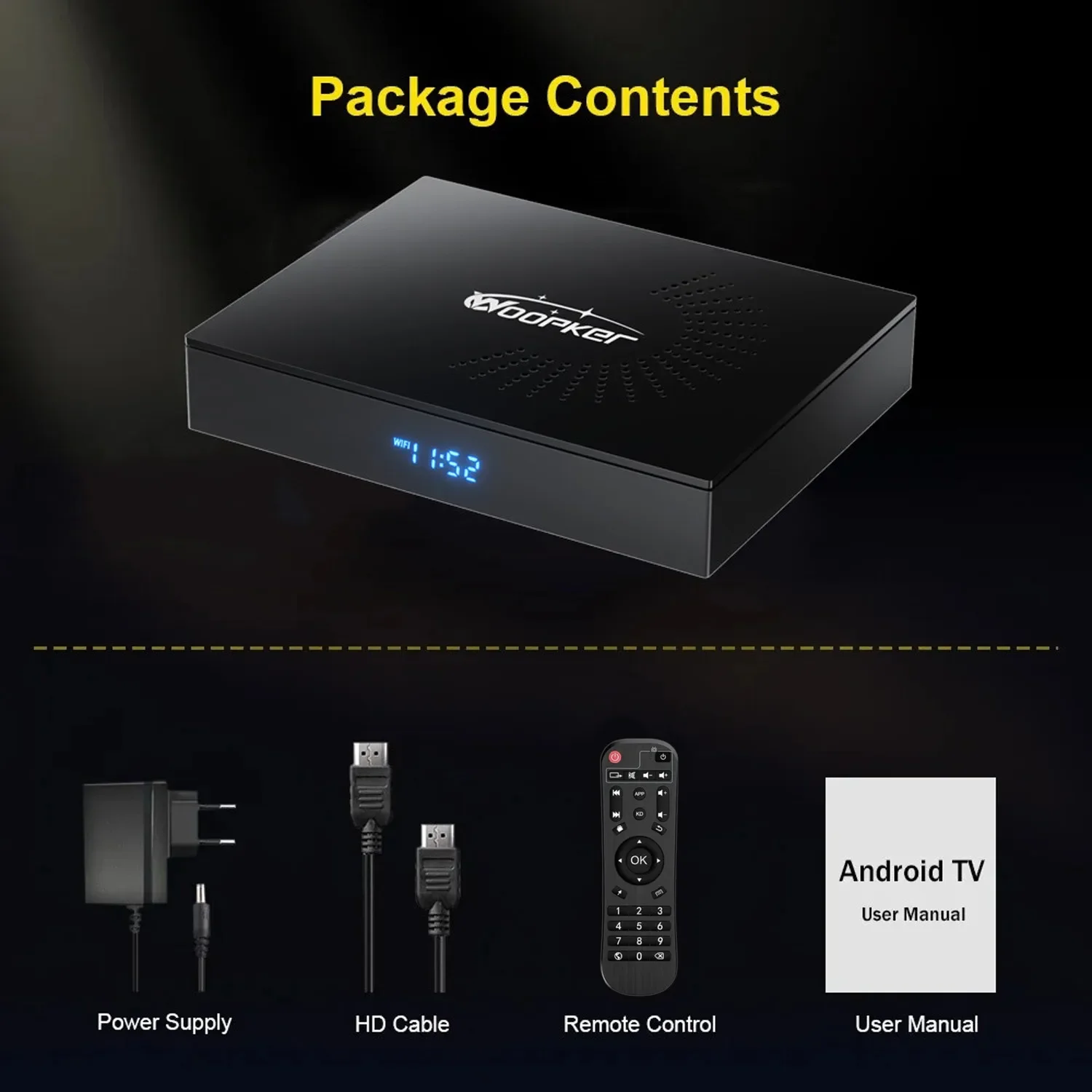 KW2 Android 14 TV Box Amlogic S905W2 4K Video 4GB 32G 64G Dual Wifi Bluetooth 5.