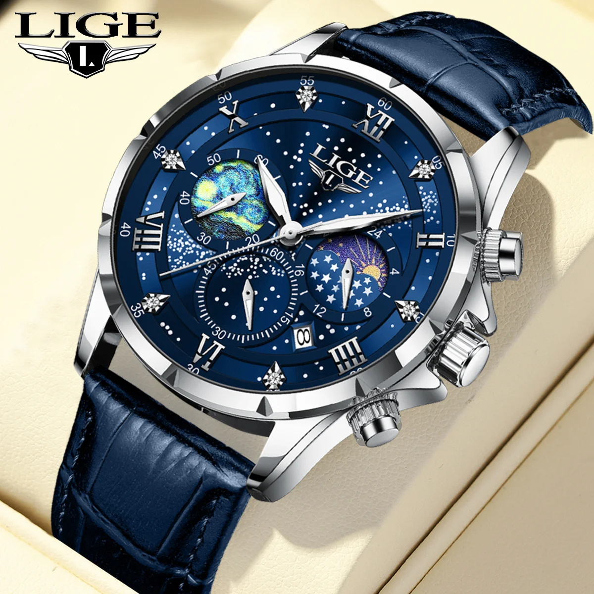Chronograph Relojes Lige Aliexpress LIGE Watch 9902 Hot Sale Sport