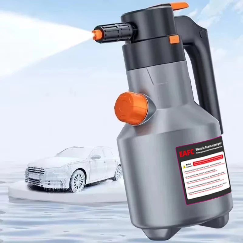 Electric Car Foam Sprayer Pressurized Soap Sprayer High Pressure Fine Foam Automatic Foam Washer Exterior Car Washing Accessory 1