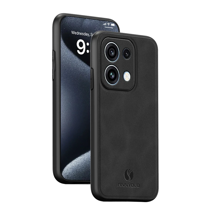 Leather Magnetic Shockproof Case - Elegant Back Cover