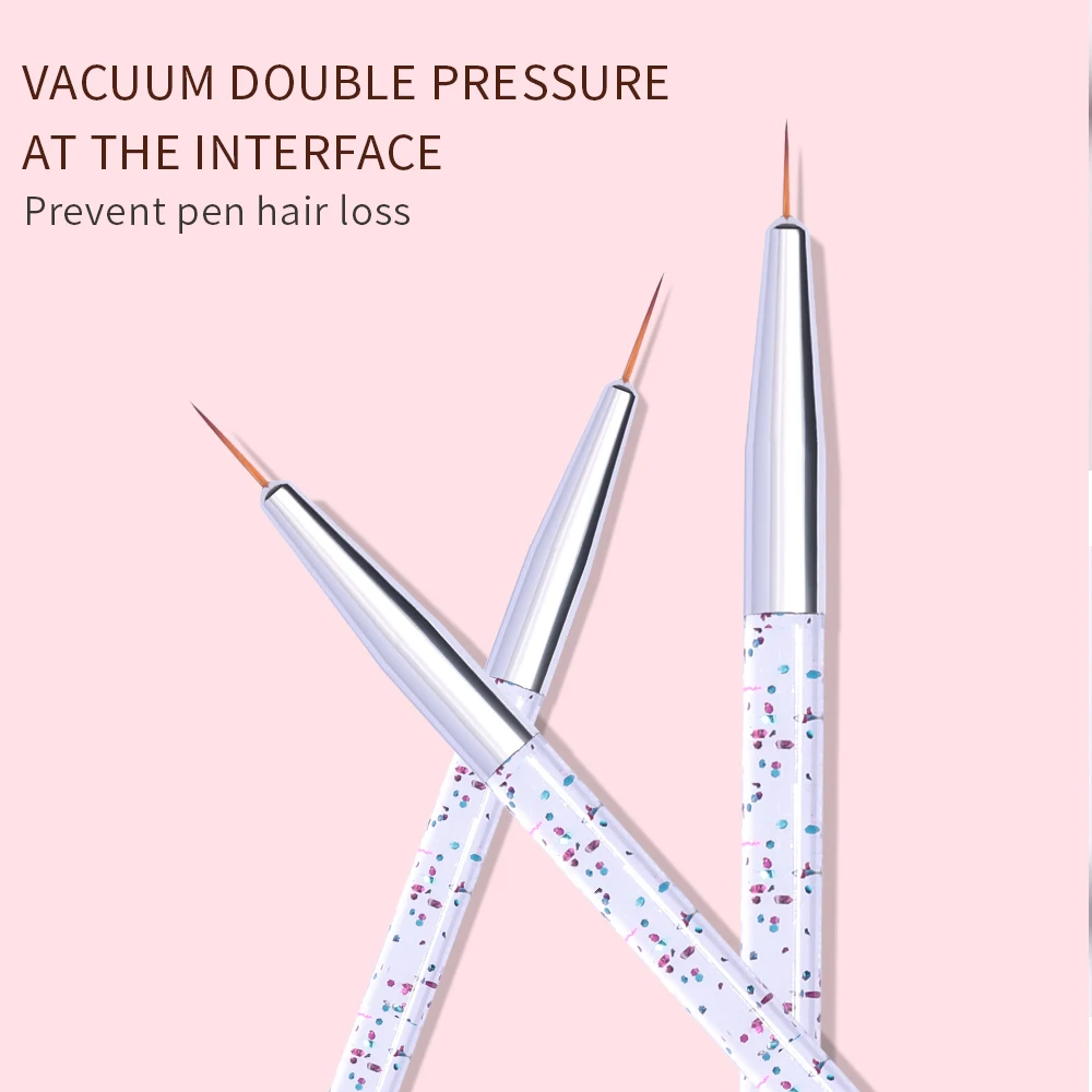 LULAA Nail Art Pen Set Nail Art Painting Brushes Gel Polish Painting Brush Set Thin Drawing Pen for Diy
