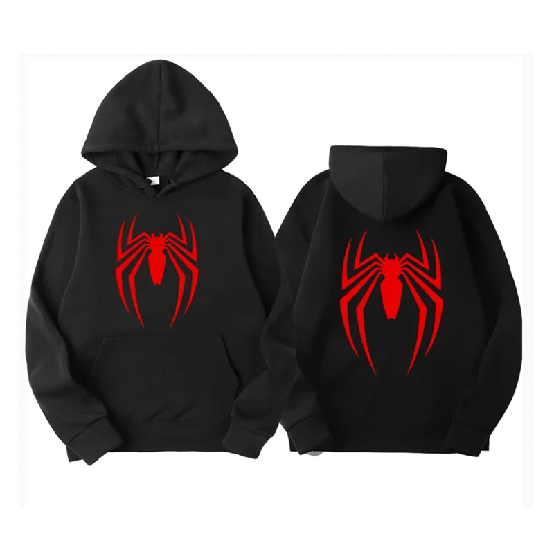 Fashion printed Spider Hoodie Sweatshirt For Men Casual Pullover