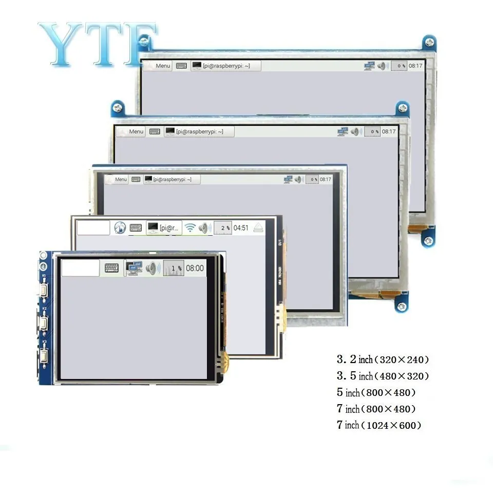 Módulo de Tela Lcd de Toque de Polegada Suporte para Raspberry pi 3b Mais b 2.4 2.8 3.2 3.5 10. - Imagem 3