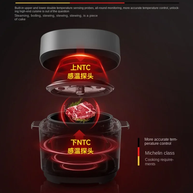 Sapphire's Electric Pressure Cooker Household Pressure Cooker Electric Rice Multi-functional Cooking Pot Small 3 Liters Genuine 5