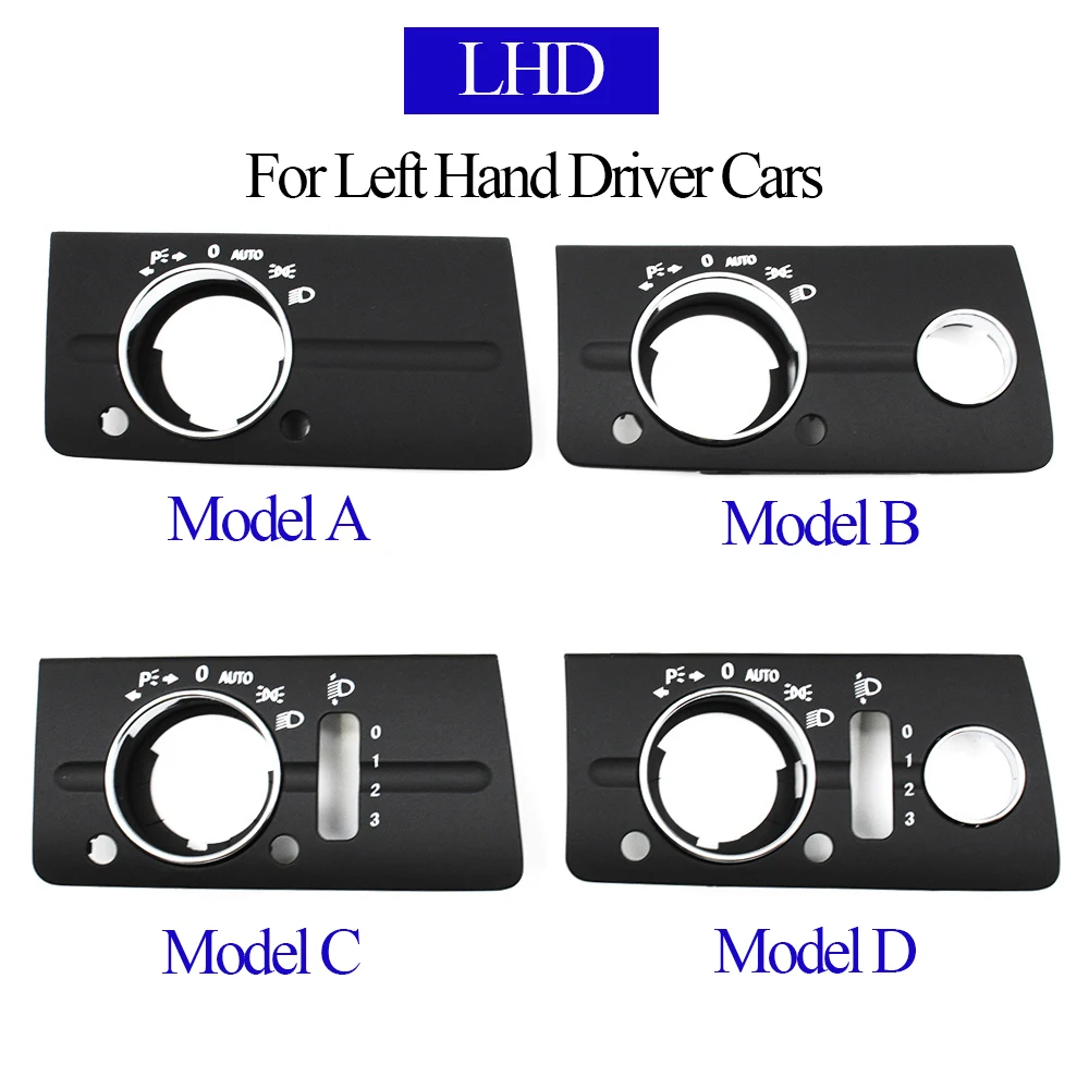 LHD Dashboard Headlight Cover Head Lamp Control Switch Panel Replacement Mercedes Benz W211 E Class E320 E350 E550 2003-2008 car interior trim,dashboard lamp switch cover,car headlight switch