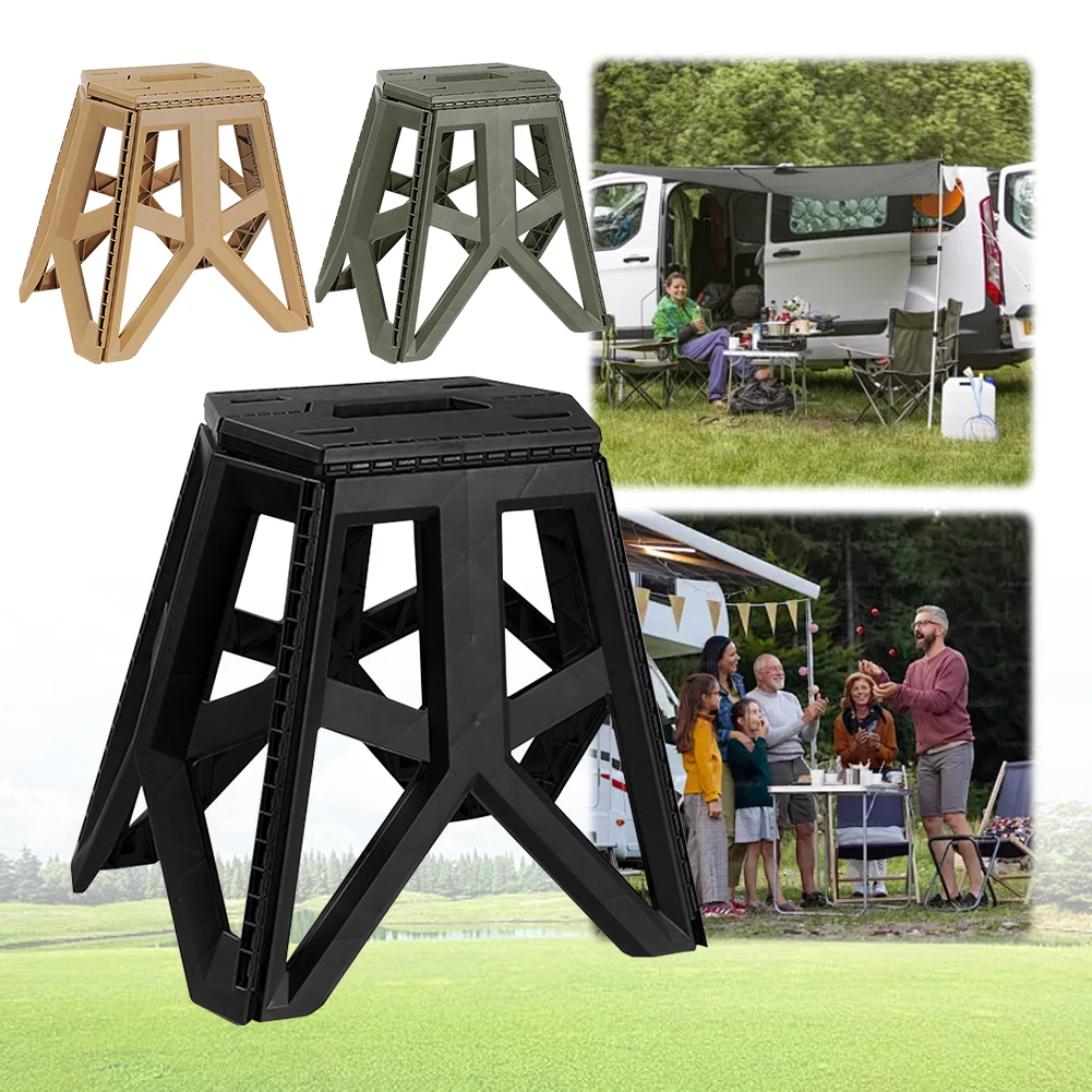 Outdoor Folding Bench Handle Design Portable Camping Bench High Load-Bearing Collapsible Travel Stool for Beach Picnic folding camping chair foldable camping chair portable camping stool