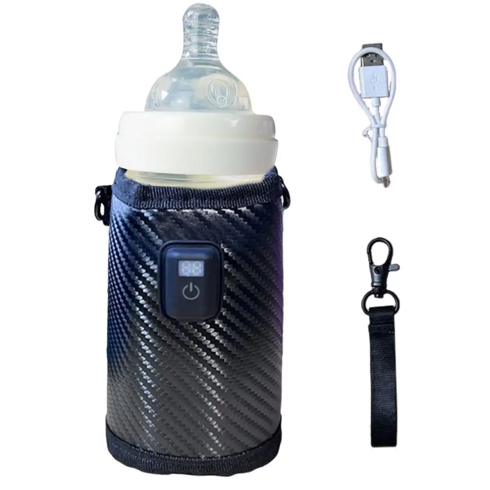Baby Bottle Keep Warm Cover Bottle Warmer Bag Milk Warmer Insulation Cover Portable Automatic Heating Nursing Bottle Heat Keeper