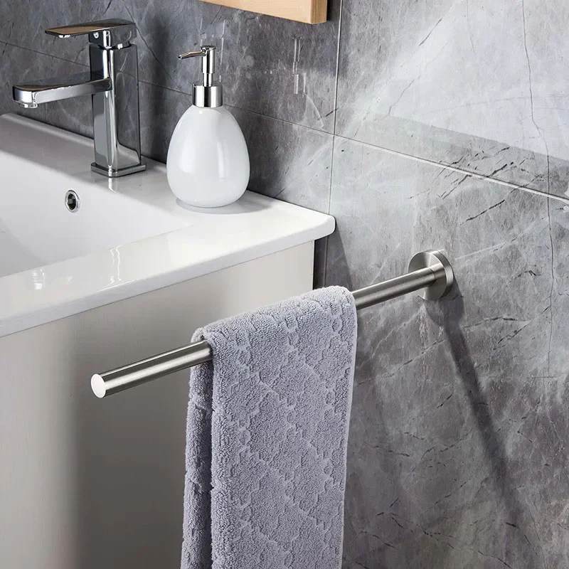 Towel Holder Single Arm Rack Wall Mounted Paper Roll Home Bathroom Accessories Water-Proof Moisture-Proof Durable towel rack towel holder