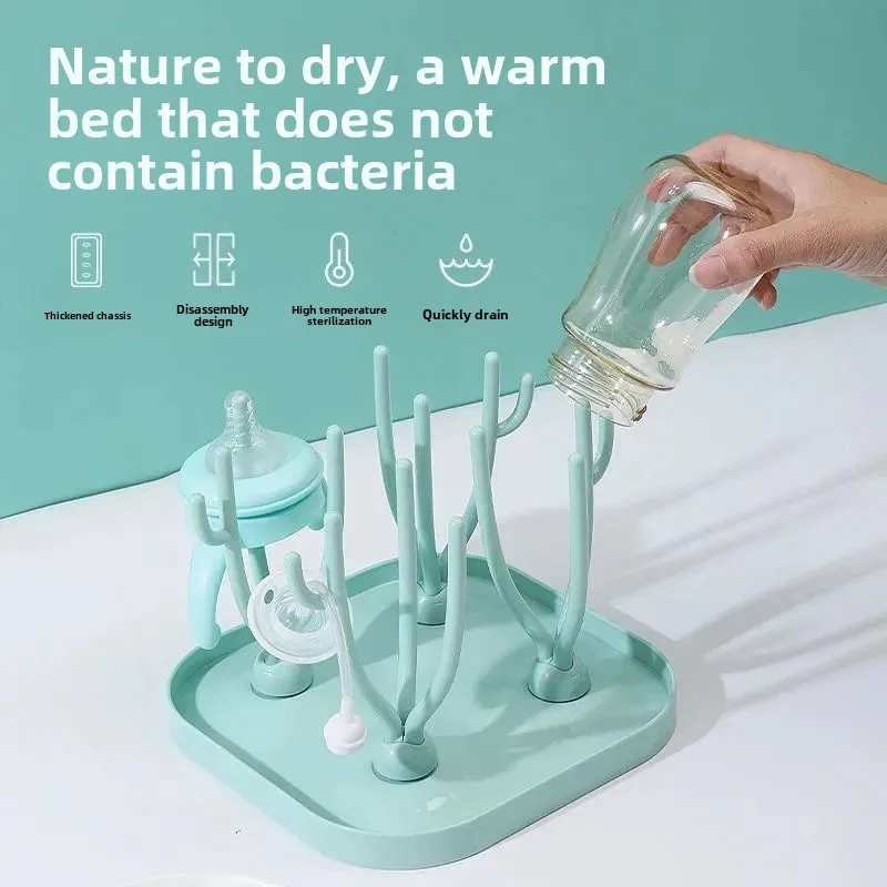 Baby Bottle Drying Rack Children's Large And Small Storage Shelf Water Draining Baby Feeding Bottle Holder Infant Supplies
