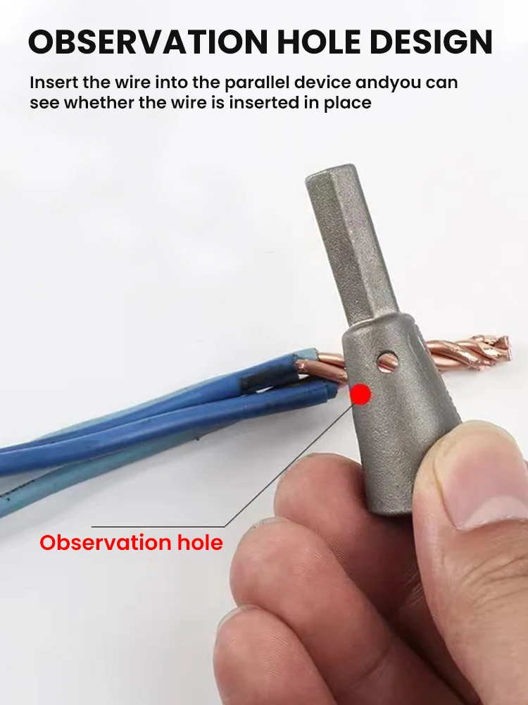 Maniglia Elettricista Rapidamente Twister Wire Twisting Tools 1/4 Codolo Esagonale Per Driver Per Trapano Elettrico Twister Twisted Twist Cable Device