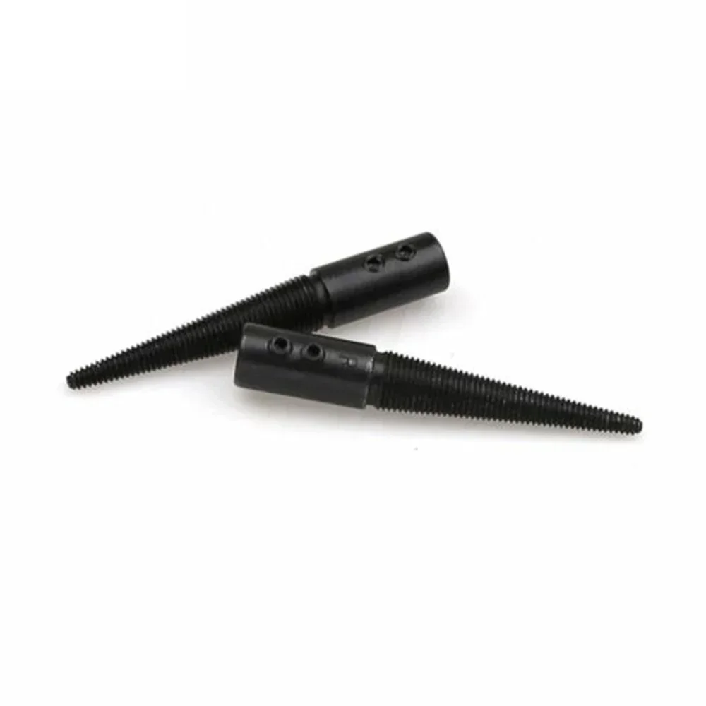 2pcs 8mm Polishing Spindle Grinding Adapter Tapered Nose Left Right Shaft Abrasive Tools Pigtail Wheels Rod Set