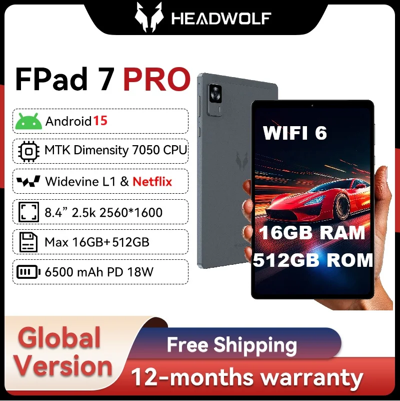 Androidタブレット本体 HEADWOLF FPAD 7 Pro (512GB) 楽天市場】【クーポンで27,499円＆ケース特典】Headwolf FPad7