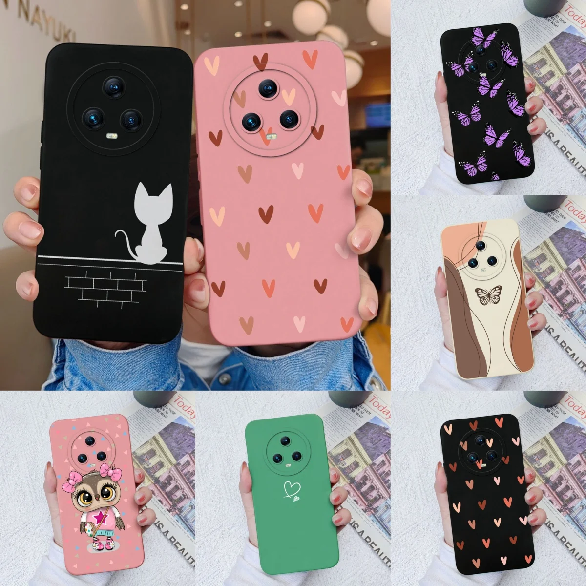 Premium Phone Case with Enhanced Camera Protection - Soft Liquid Silicone Bumper Cover for Huawei Honor Magic Series