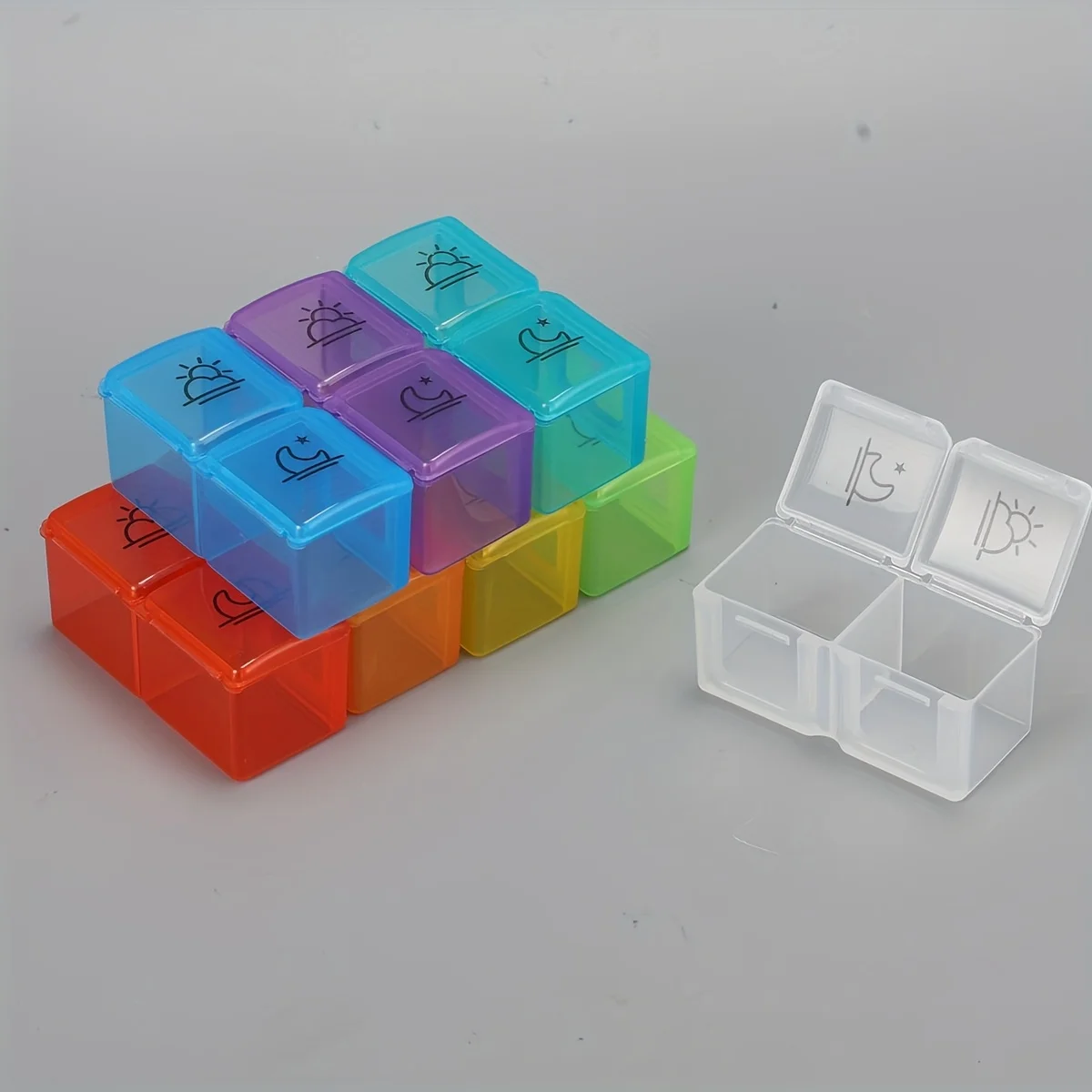 Deluxe AM/PM 31-Day Pill Organizer for Vitamins and Supplements