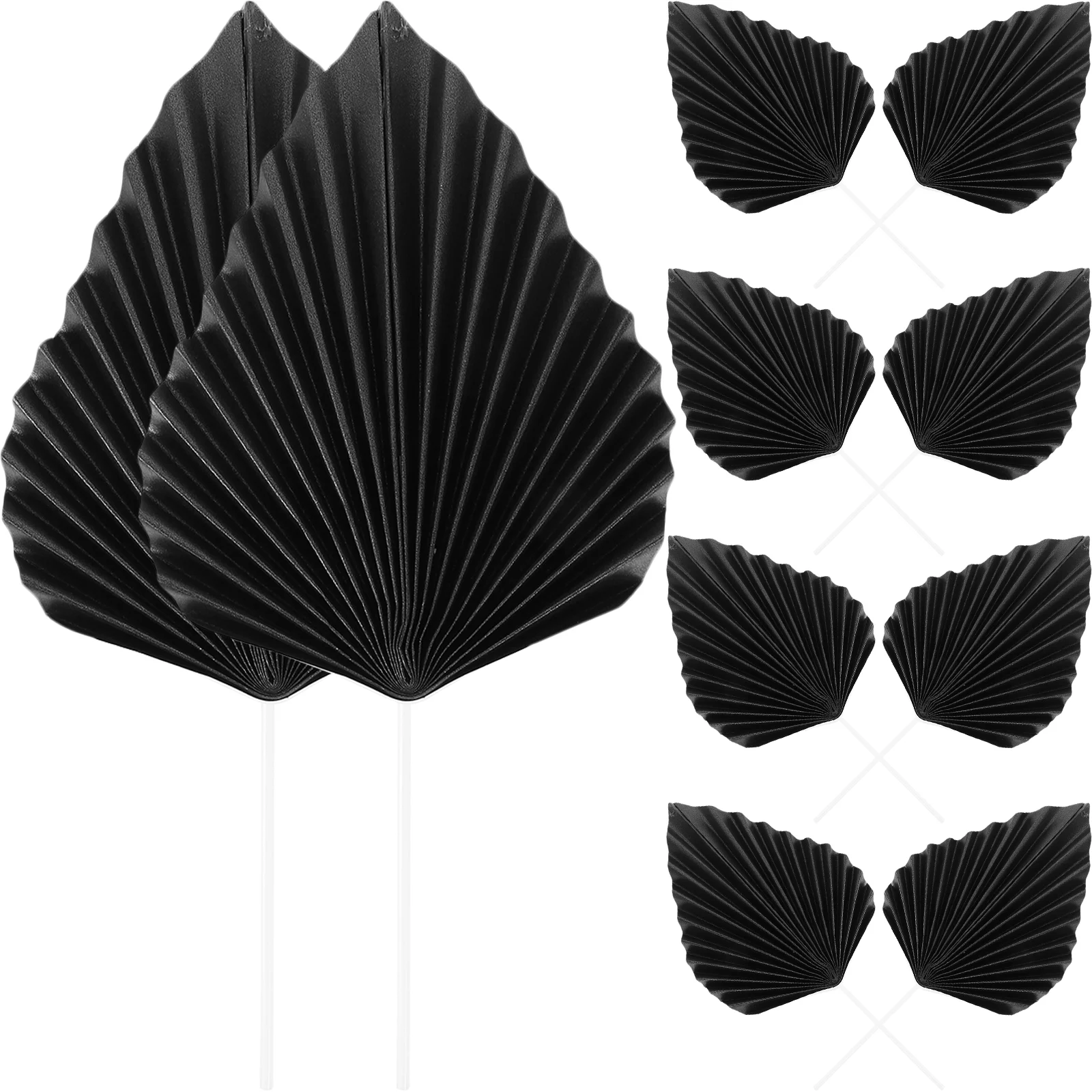 

Palm Leaves Cake Toppers Paper Palm Leaf Cupcake Picks Leaf Cake Decoration Hawaii Aloha Jungle Summer Wedding Birthday Black