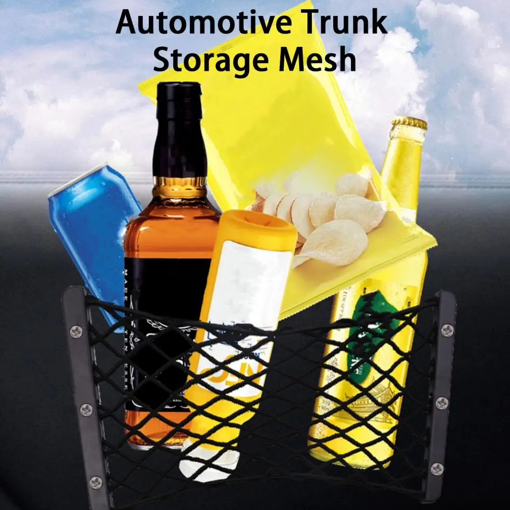 

Car Rear Cargo Net Strong Screw Mounted High Toughness Automotive Cargo Mesh Car Accessories
