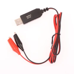Universal USB 5V to 3V Step - Up Voltage Converter Power Cable - Black/Red for DIY Projects and Various Devices (6V)