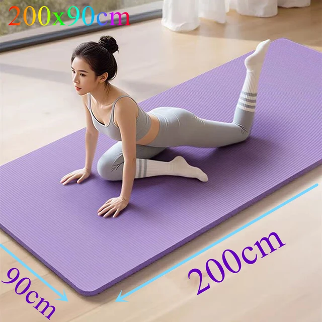 200cm X 90cm NBR Yoga Mats Anti-slip Sport Fitness Mat Blanket for Exercise Yoga and Pilates Gymnastics Mat Fitness Equipment 2