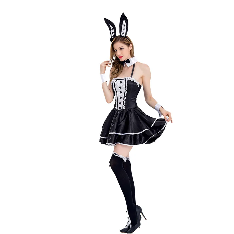 

Halloween Carnival Masquerade Party Cosplay Bunny Stage Performance Uniform Sexy maid dress Magician's uniform Xmas Fancy Outfit